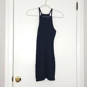 Black slip dress